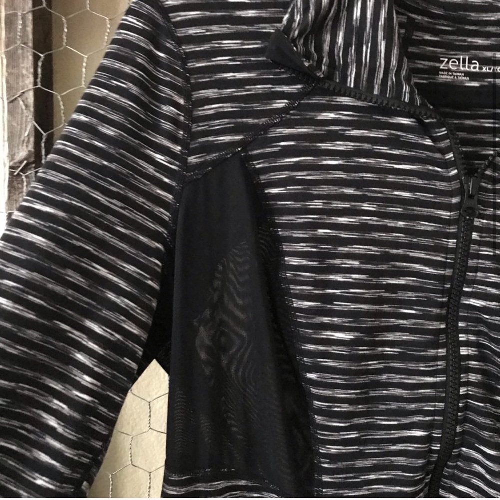 Zella Stamina Energy Stripe Mesh Panel Jacket XL - Picture 4 of 7